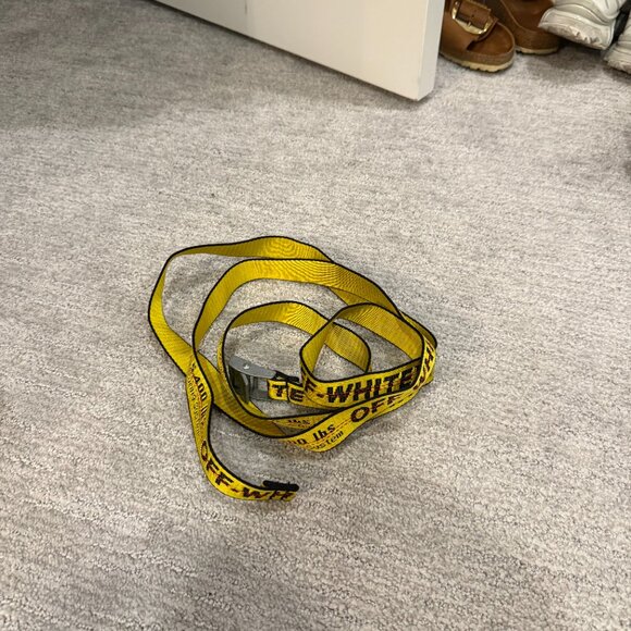 Off-White Mini Industrial Belt SS19 Yellow Black Adjustable